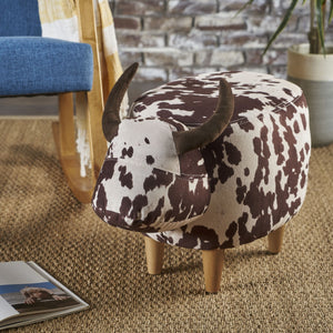 Cow Shaped Ottoman Footstool