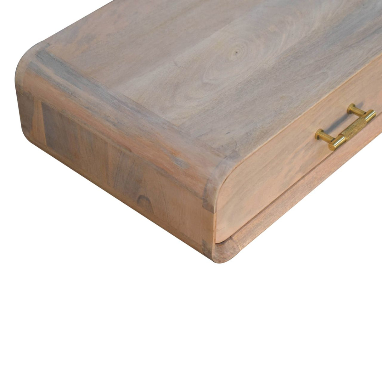Solid Wood Sonoma T-Bar Wall-Mounted Nightstand, 1-Drawer