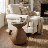 Patti Outdoor Patio MGO Wood Side Table