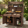 TOPMAX 65"H Large Garden Potting Bench with Storage and Lockable Wheels