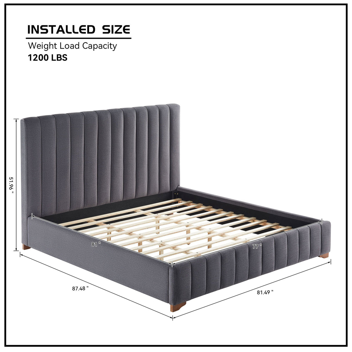 The Upholstered Wingback Bed – A Refined Union of Contemporary Comfort and Architectural Elegance