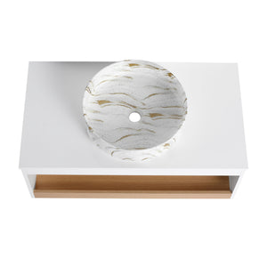Floating Bathroom Vanity With Vessel Sink