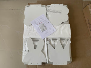 Big Kids Table and 4 Chairs Set, 5 Pieces Toddler Table and Chair Set