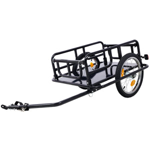 Foldable Bike Cargo Trailer with Universal Bike Hitch