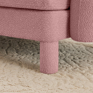 Modern Pink Polyester Ottoman