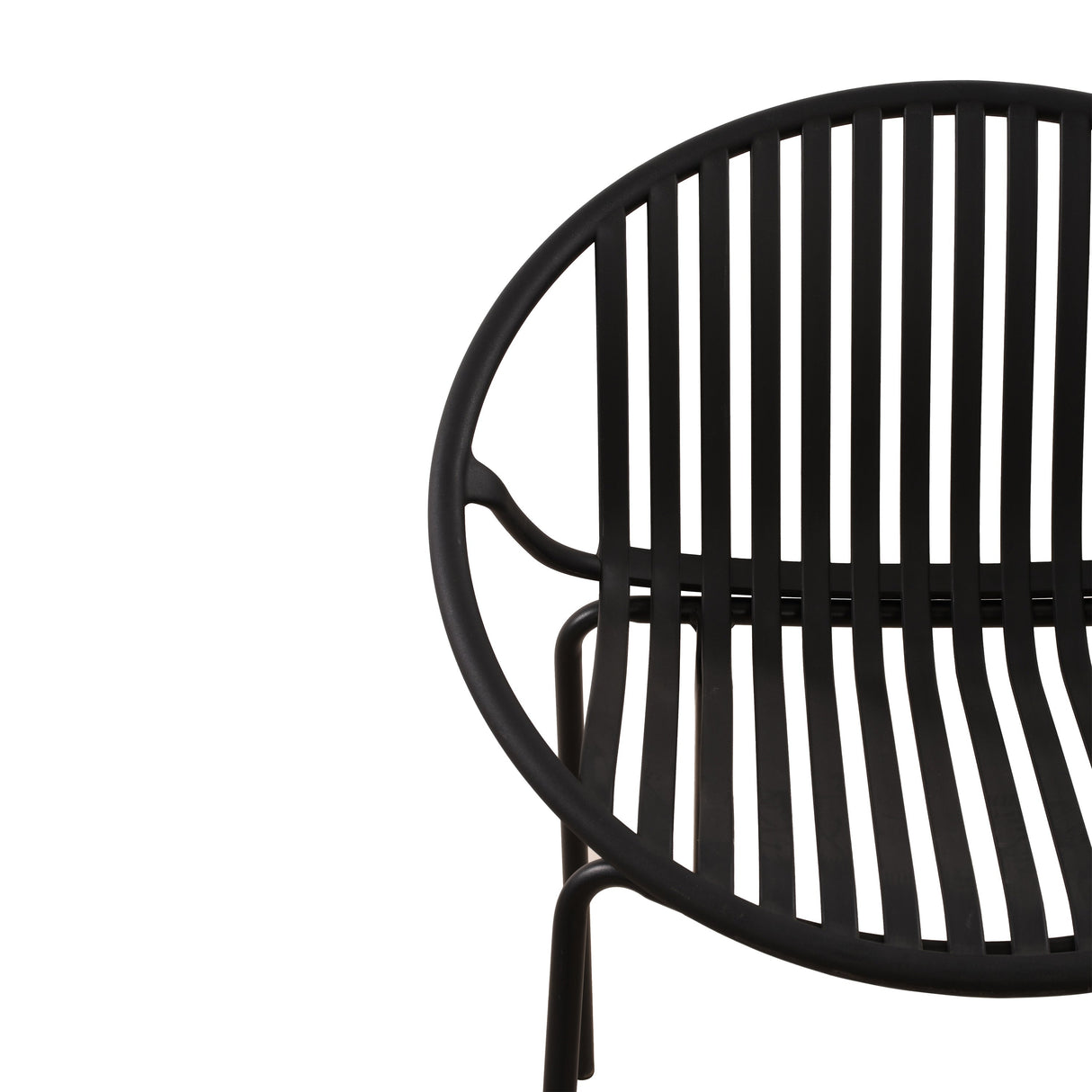 Modern Simple Art Style Patio Dining Chairs with Breathable Design (Set of 2)
