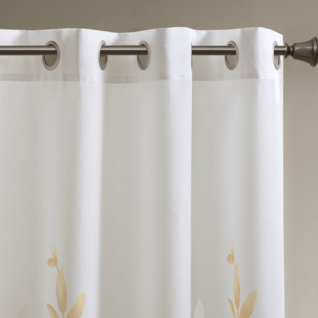Burnout Printed Curtain Panel (Single Panel)