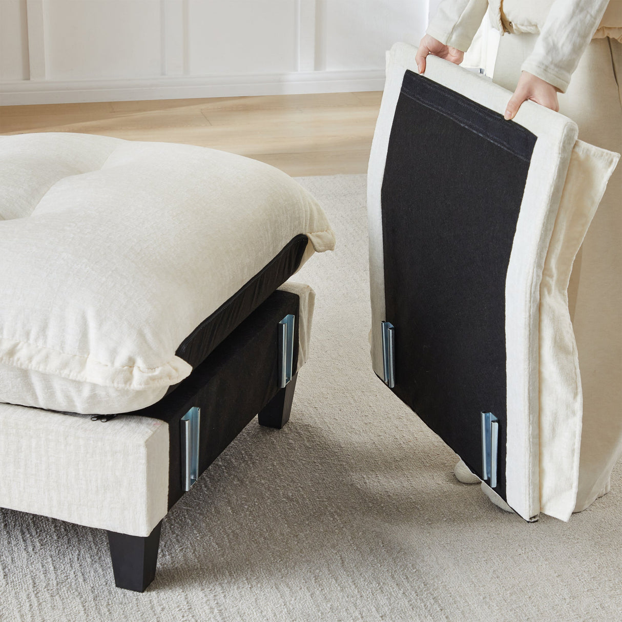 73 Armless Sofa Chenille