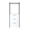Fiona - Contemporary Wood And Metal Walk In Closet With Drawers