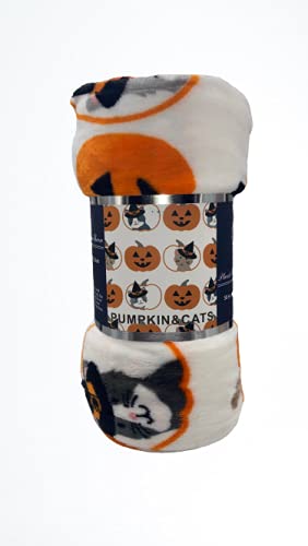 Decor&More Happy Halloween Microplush Throw Blanket (50" x 60")
