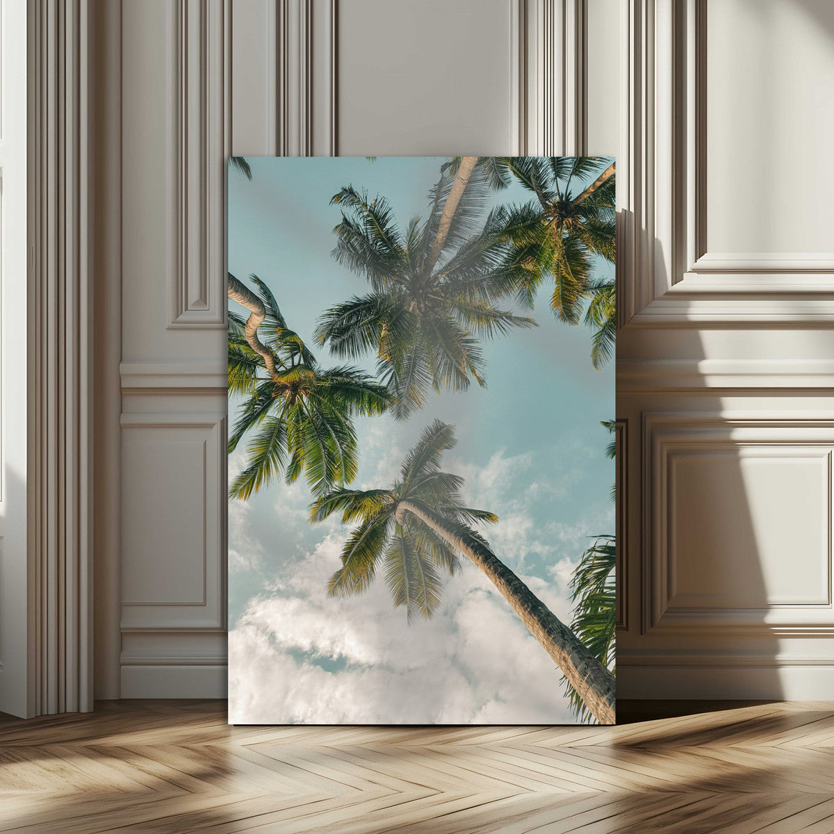 Tropical Palm Trees Wall Art Canvas Print – Coastal Nature