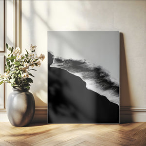 Ocean Wave Wall Art Canvas Print – Framed Abstract