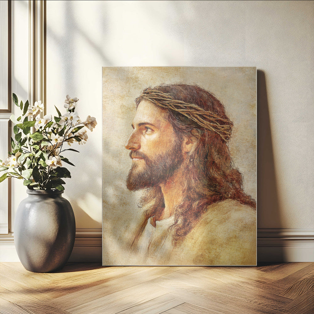 Spiritual Portrait Wall Art – Framed Inspirational Canvas