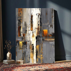 Abstract Urban Reflection Wall Art Canvas Print