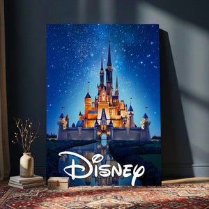 Disney Castle Wall Art – Framed Magic Kingdom Canvas
