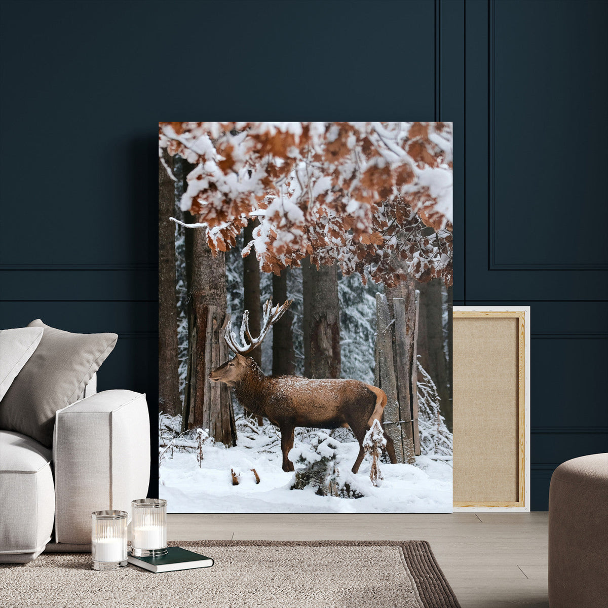 Serene Landscape Wall Art Canvas Print – Framed Winter