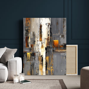 Abstract Urban Reflection Wall Art Canvas Print