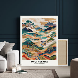 Yayoi Kusama Japanese Landscape Wall Art Canvas Print,