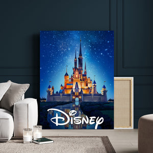 Disney Castle Wall Art – Framed Magic Kingdom Canvas