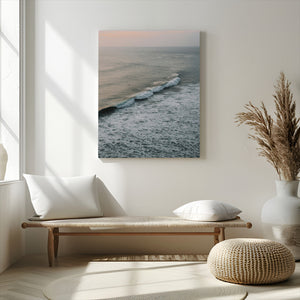 Ocean Waves Wall Art Canvas Print – Framed Coastal Serenity