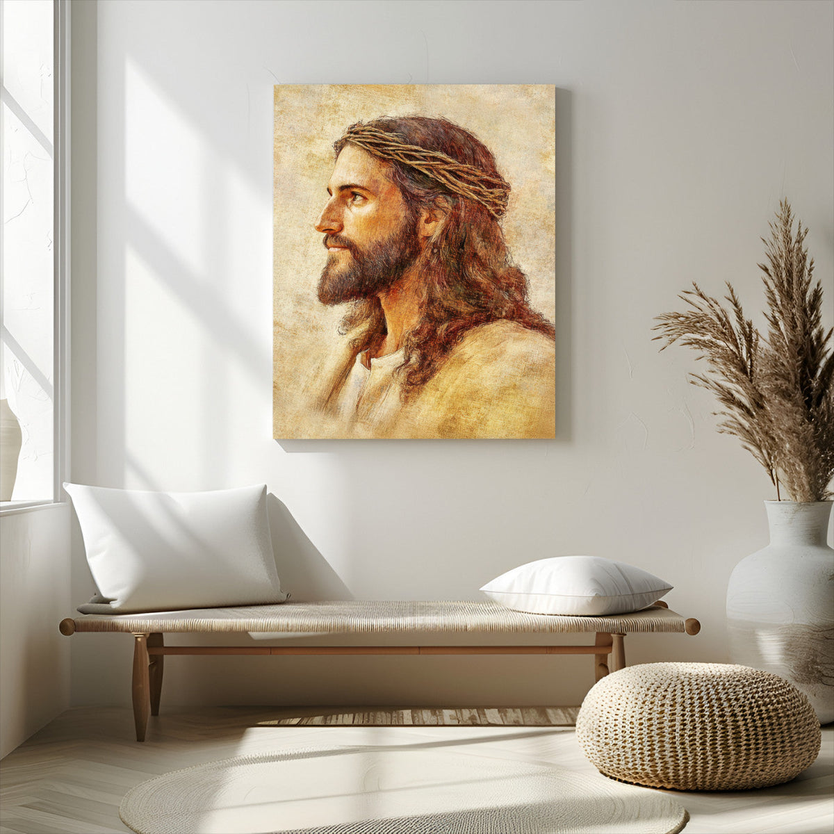 Spiritual Portrait Wall Art – Framed Inspirational Canvas