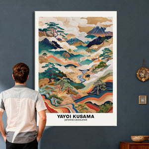 Yayoi Kusama Japanese Landscape Wall Art Canvas Print,