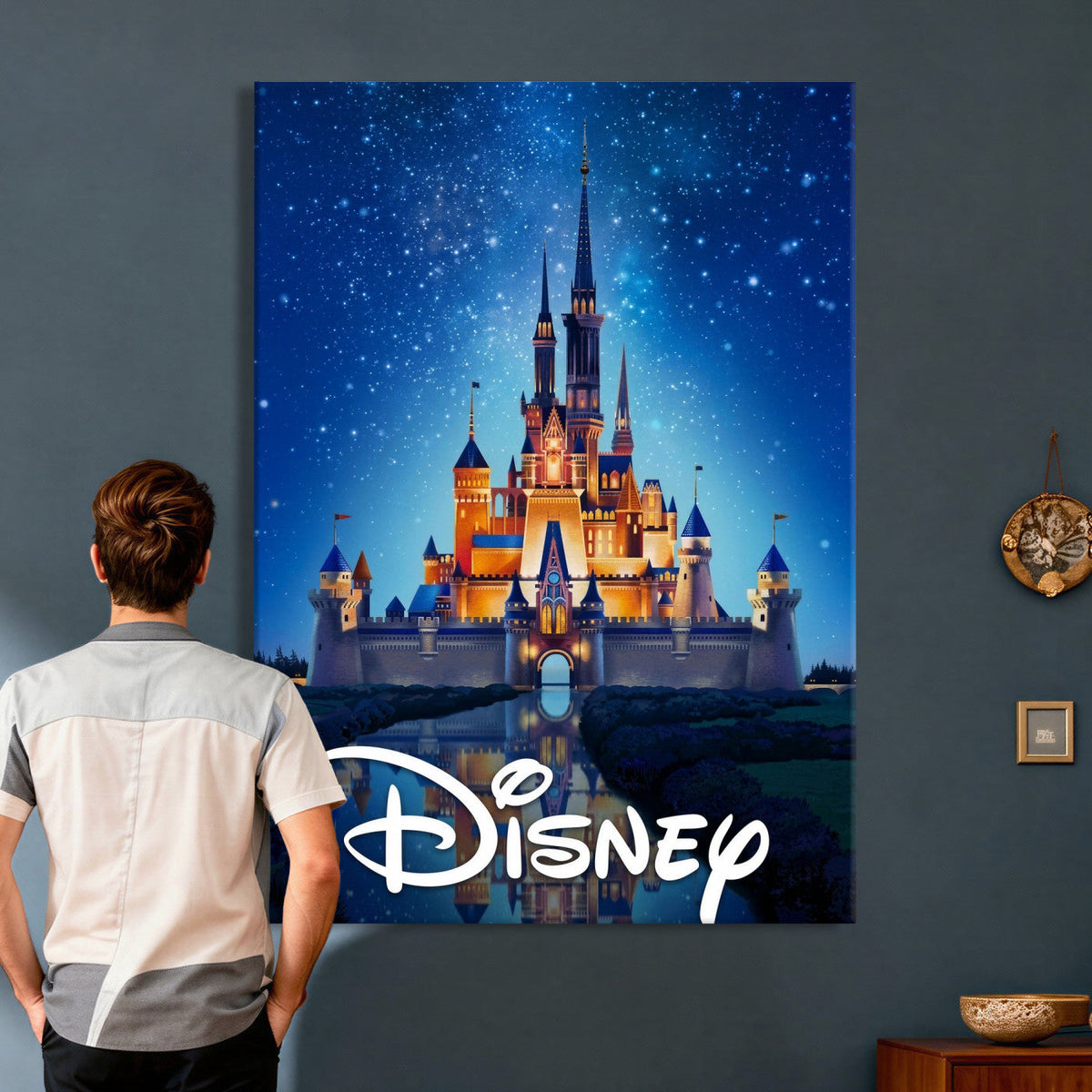 Disney Castle Wall Art – Framed Magic Kingdom Canvas