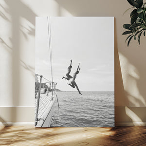 Ocean Dive Wall Art – Summer Splash Canvas Print, Waves &