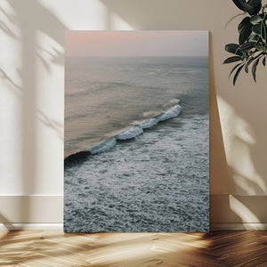 Ocean Waves Wall Art Canvas Print – Framed Coastal Serenity