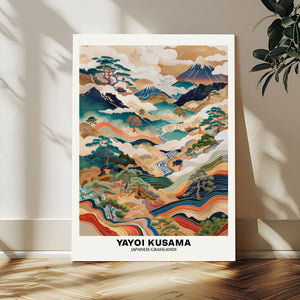 Yayoi Kusama Japanese Landscape Wall Art Canvas Print,