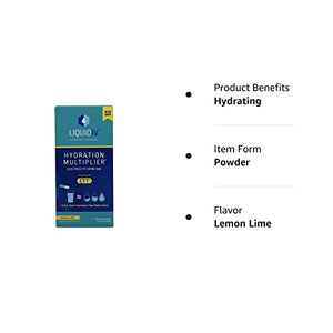 Liquid I.V. Hydration Multiplier Lemon Lime Electrolyte Drink Mix 16 Pack