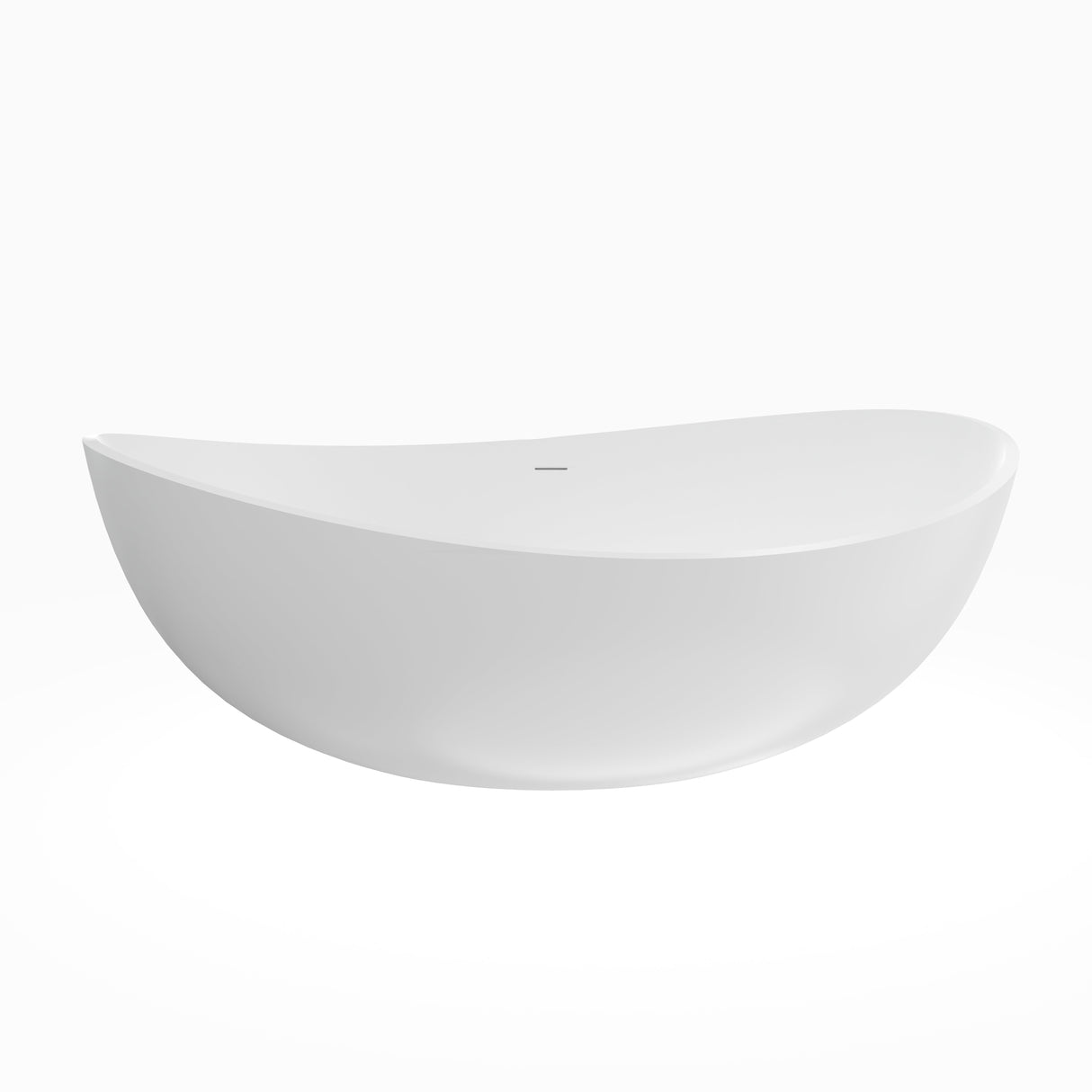 70 Inch Freestanding Solid Surface Soaking Bathtub
