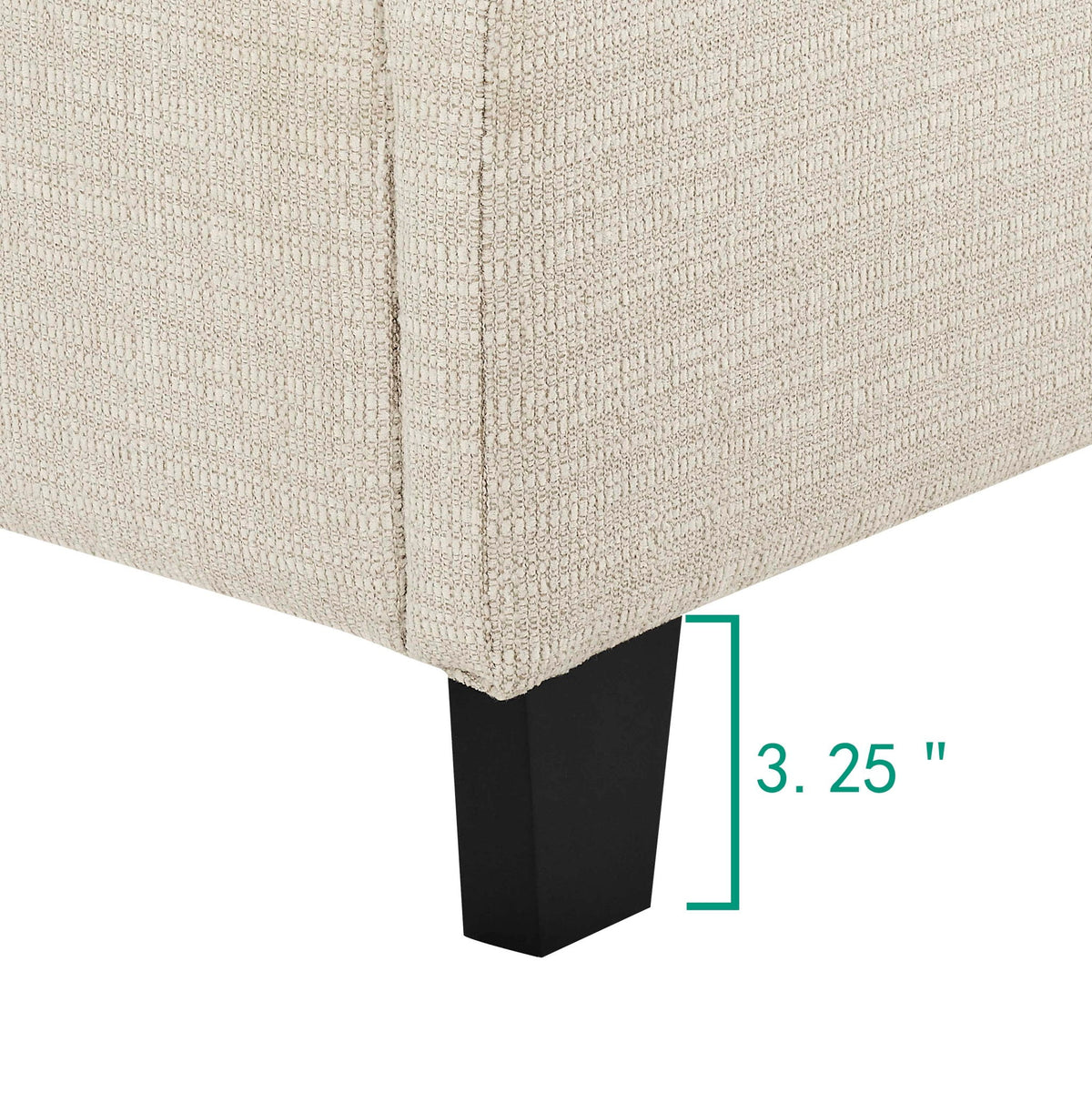 Tufted Upholstered Headboard Platform Bed