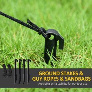 10-Foot Inflatable Pumpkin Ghost with LED Illumination and Hammer Prop