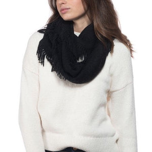 Inc International Concepts Solid Raschel Loop Scarf - Black
