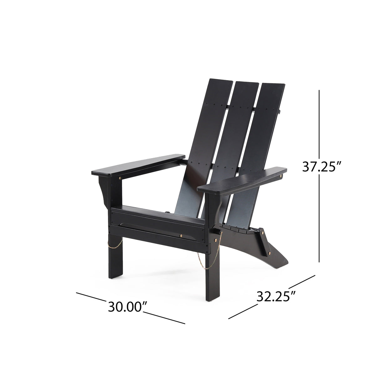 Zuma Folding Acacia Adirondack Chair by Christopher Knight Home