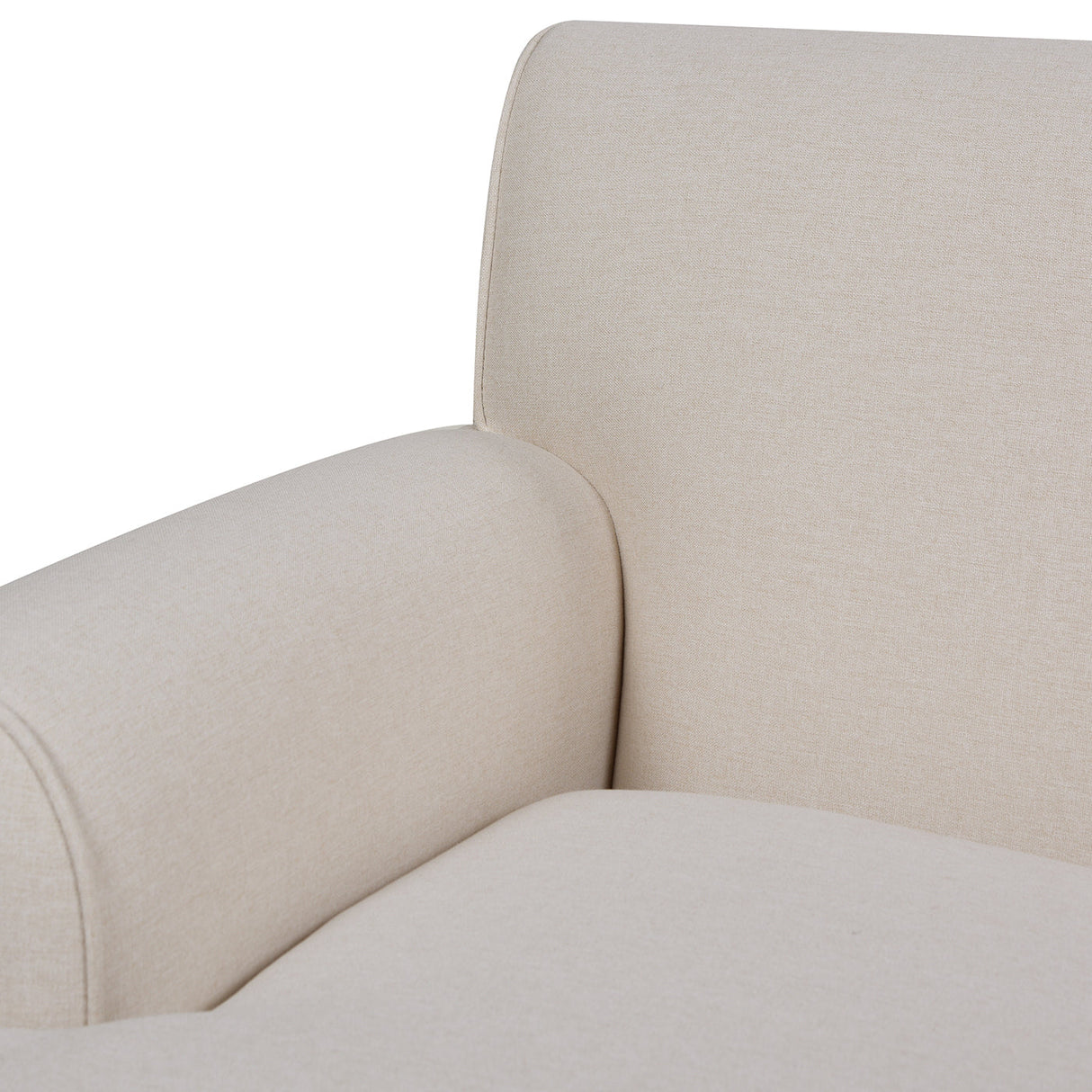 Cobaltex Upholstered Arm Chair with Metal Casters and Rolled Arms - Accent Chairs