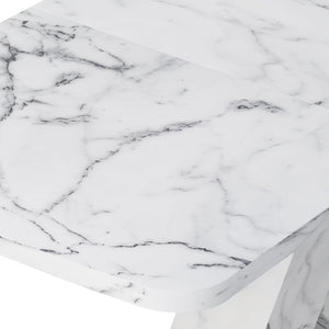 Modern Rectangle Dining Table With Stretchable TopAnd X Shape Legs