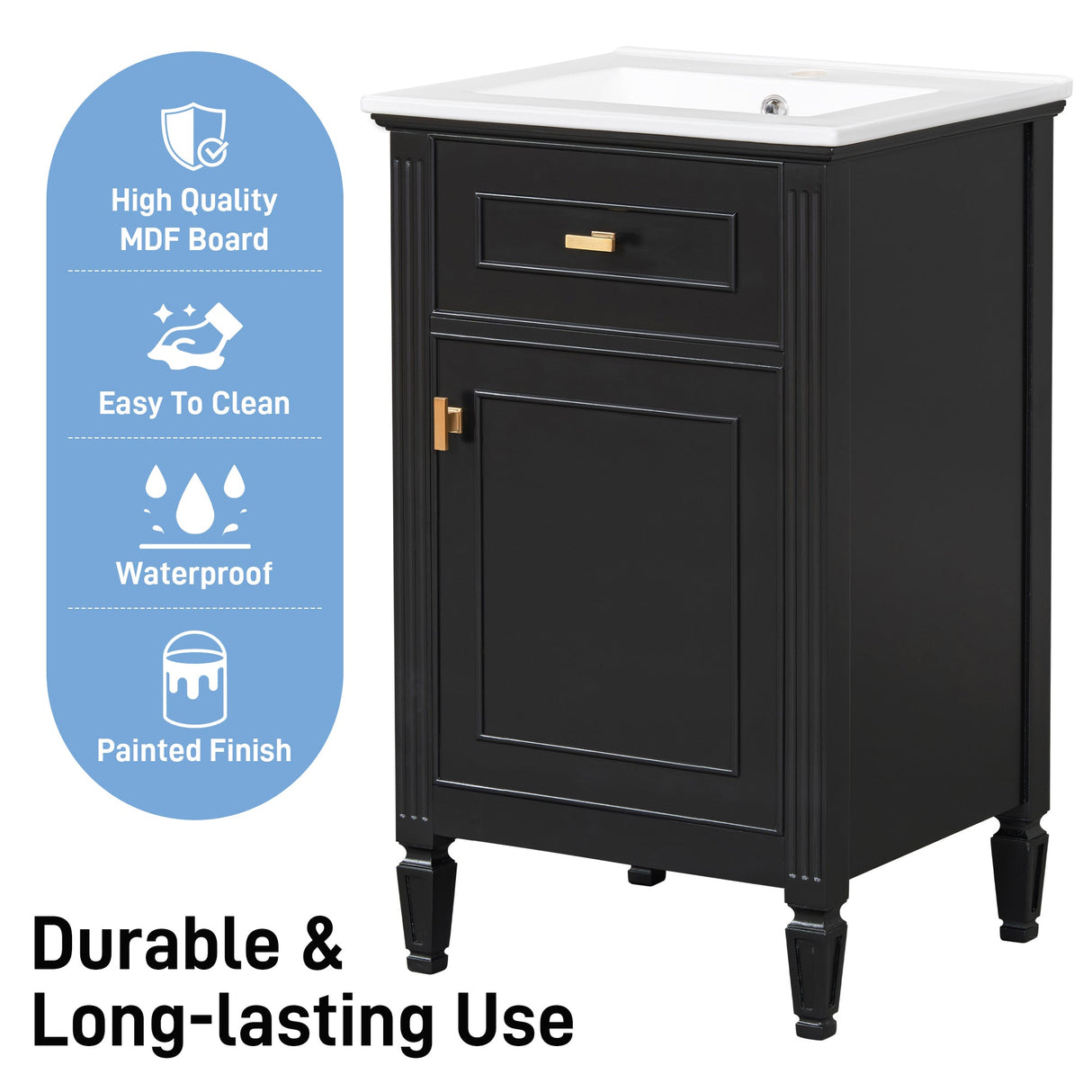 20-Inch Bathroom Vanity with Sink