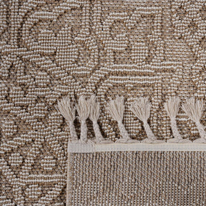 Guros - 8' X 10' Medallion Indoor / Outdoor Area Rug - Beige