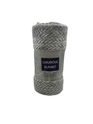 Decor&More Noble House Oversized and Extra Heavy Chevron Braided Throw Blanket (50" x 70")
