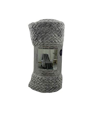 Decor&More Noble House Oversized and Extra Heavy Chevron Braided Throw Blanket (50" x 70")