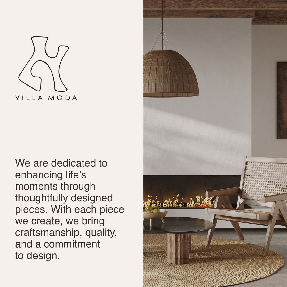 Villa Moda Oona Decorative Modern Ring Vase, Medium, White