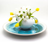Grotto aqua decorative platter