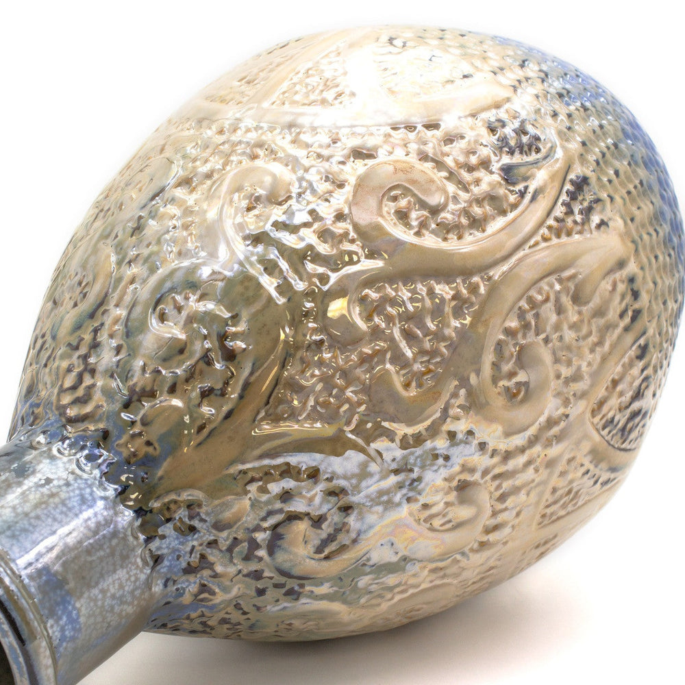 Seaborne large reactive glaze decorative vase, 15.75'' h