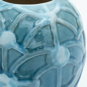 Round rope emboss round vase