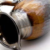 Claybarn Patina Decorative Ceramic Pitcher – Sienna &amp; Metallic Blue