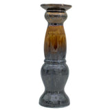 Patina sienna large candle holder