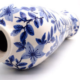 Blue garden tall azalea shoulder vase