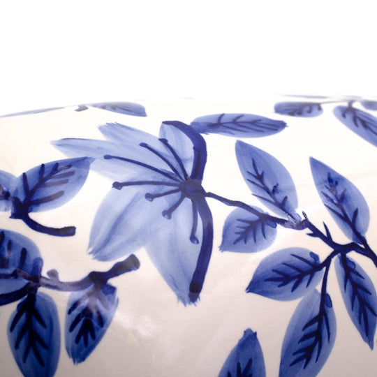 Blue garden tall azalea shoulder vase